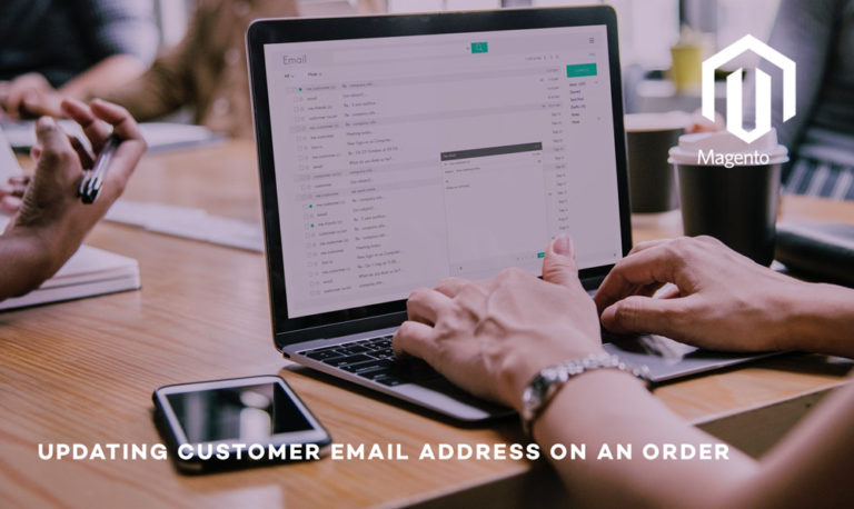 updating customer email address on magento order