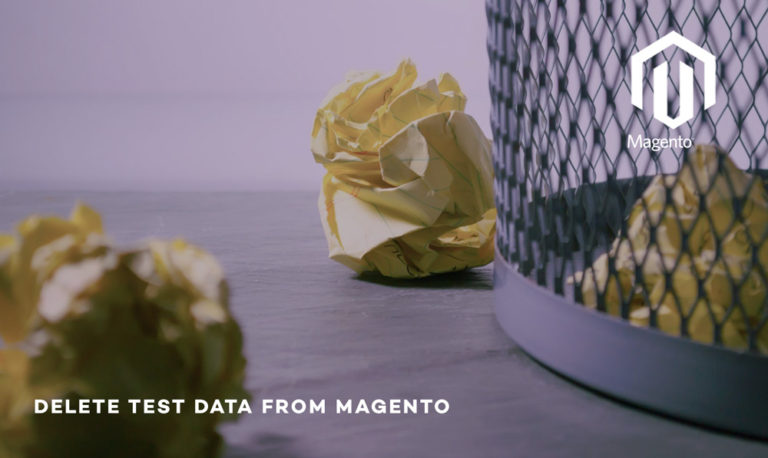 Delete Test Data from magento