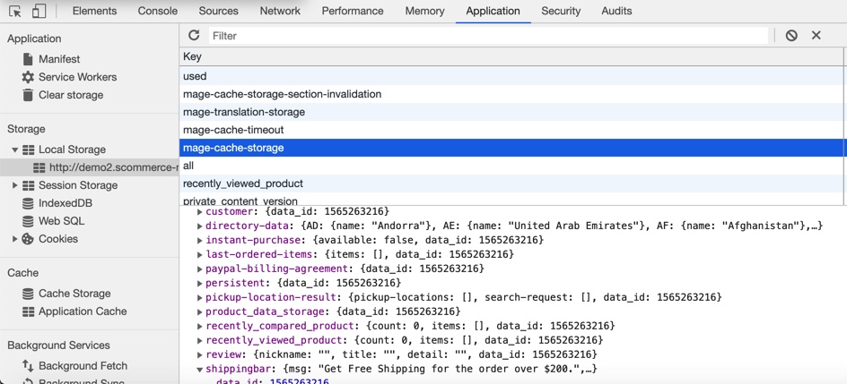 Magento 2 Full Page Caching Hole Punching using Sections