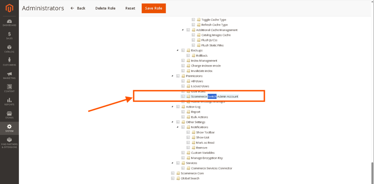 Magento 2 Admin Account  Switcher : role